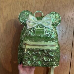 Loungefly Green and Gold Sparkle Bags